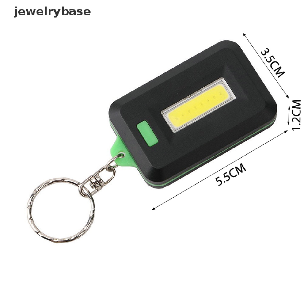 (jewelrybase) Gantungan Kunci Lampu Cob Mini Portable Untuk Camping / Outdoor / Bersepeda