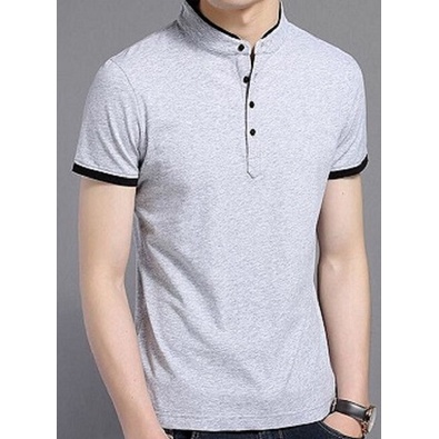 BINS-Kaos Ukuran Jumbo -3XL-4XL-5XL Kaos Pria Polo Shirt Kerah Ciangi