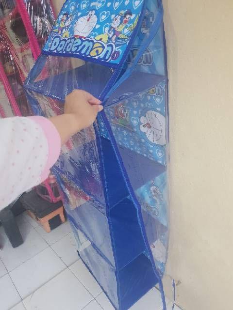 Rak Helm Organizer Zipper Karakter