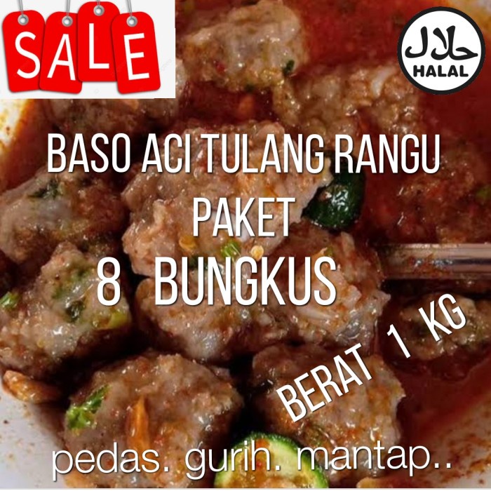 

baso aci boci tulang rangu paket 8 pcs - BARU