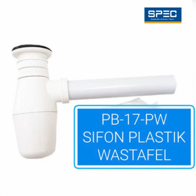 SPEC PB-17-PW Pop Up Sifon Pembuangan Air Wastafel -Siphon Plastik PVC