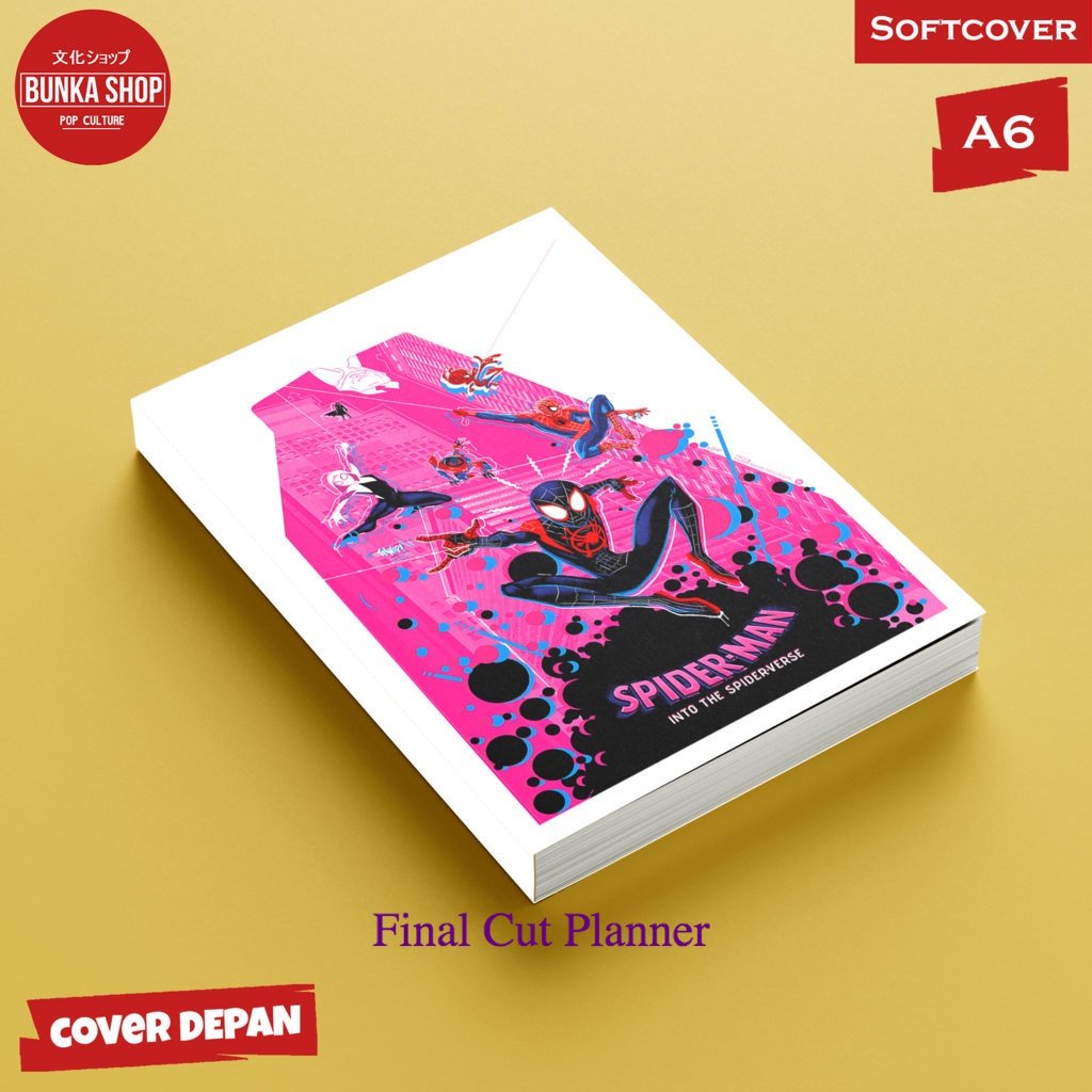 

Pocket Note Marvel Spiderman spider verse Softcover A6 Buku Tulis Catatan Notes Agenda Planner Jurnal