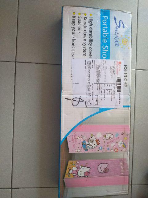 Rak Sepatu Portable/ Tirai/ Karakter/ Kartun/ Anak/ Rak Susun/ Rs 10 Chp , Shenar