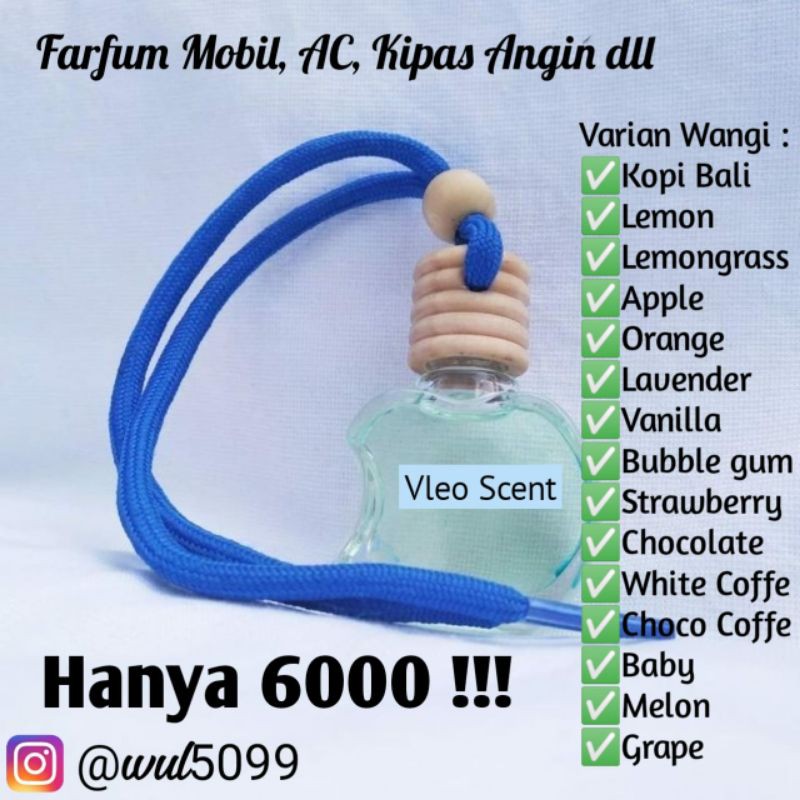 Farfum Mobil Vleo Scent Wangi Tahan Lama Bisa COD Termurah
