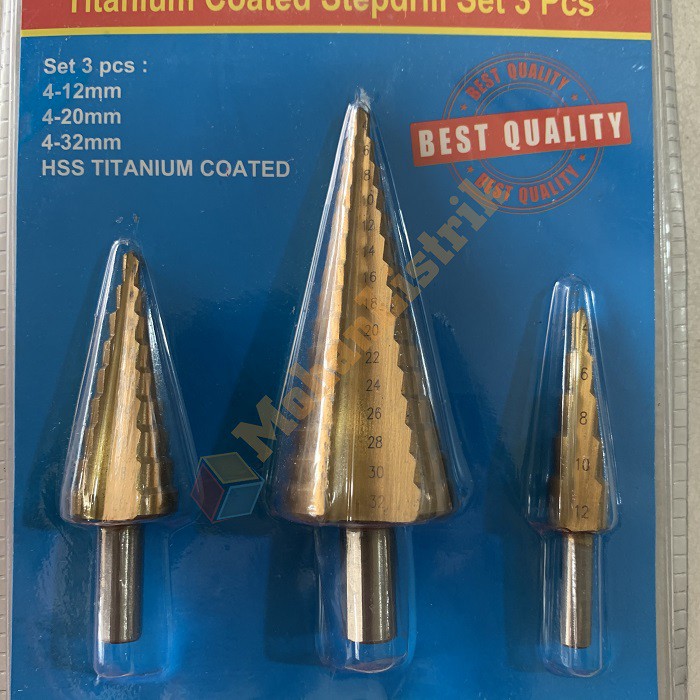 Mata Bor LUMOS Spiral Titanium Coated Pagoda 3PCS