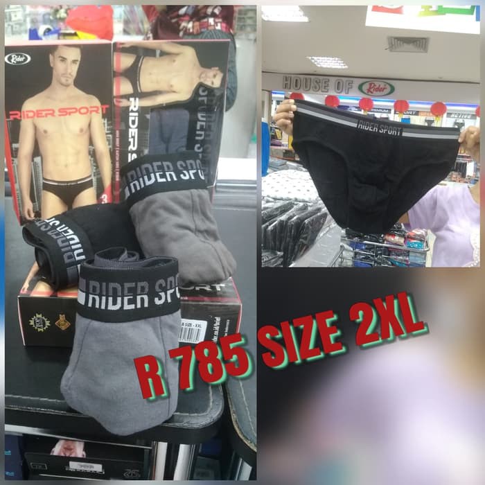 Celana dalam pria celana RIDER SPORT 785 2XL isi 3