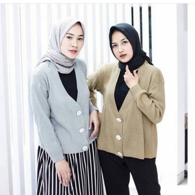 KARDIGAN RAJUT WANITA /CROP CARDY KANCING 3/CARDIGAN WANITA/CARDIGAN LIDYA CARDY