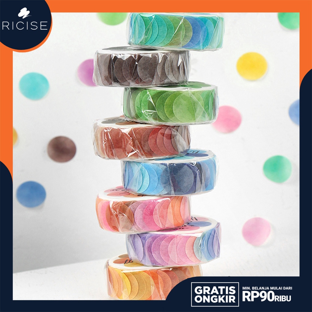 

RICISE - Selotip Aesthetic Motif Buah Dan Permen Untuk Perlengkapan Sekolah Washi Tape Decor Masking Scrapbook - STA05