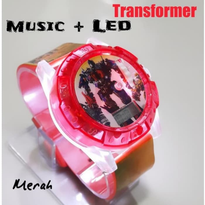 JAM TANGAN ANAK TRANSFORMERS LED PROYEKTOR