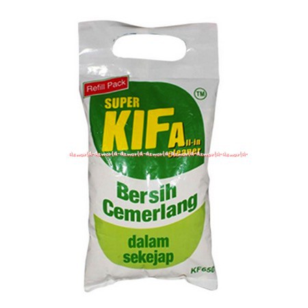 Super Kifa Cleanser 550gr Bubuk Canister Untuk Pembersih Serbaguna Bisa Untuk Piring Dan Peralatan Dapur &amp; Kamar Mandi Bersih Sekejap Refill Isi Ulang Kiffa Powder Kiva