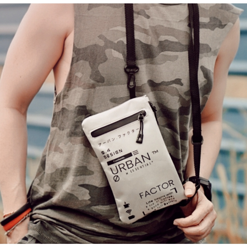 NOCTURNAL SILVER |MNMXURBAN| Tas Selempang Pria Tas Handphone Sling Bag ORIGINAL