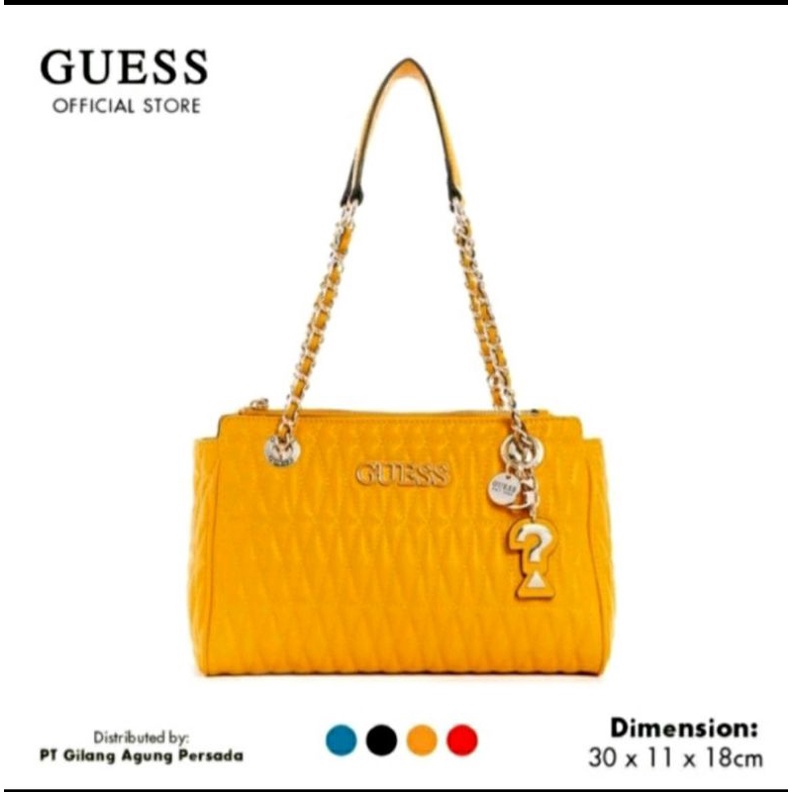PROMO GUESS- Tas guess brikley satchel 100% original counter