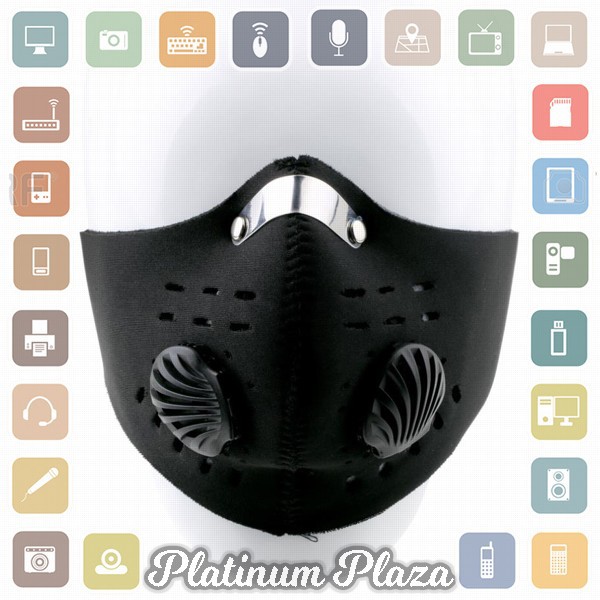 Masker Motor Filter Anti Polusi - Black`6AM398-