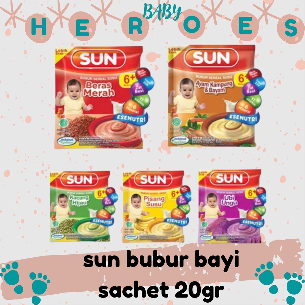 sun bubur bayi sachet 20gr