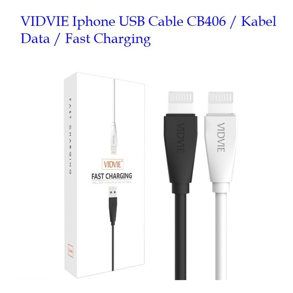 Lightning Usb Data VIDVIE cable fast charging CB406 i5 iphone - Kabel charge