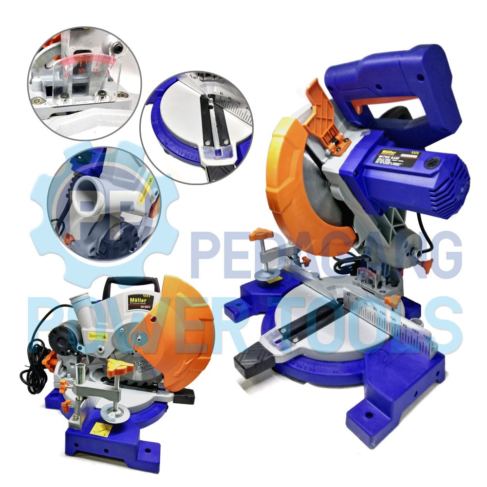 MESIN POTONG ALUMINIUM KAYU MITER MITTER SAW MOLLAR MS 810 BONUS MATA