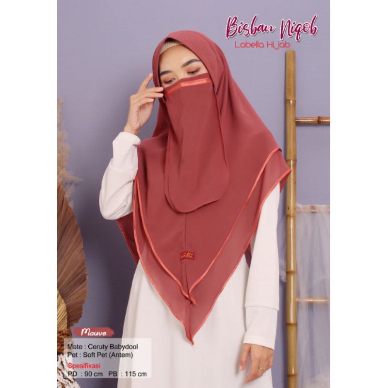 Hijab syar'i bisban niqob ori by labella hijab