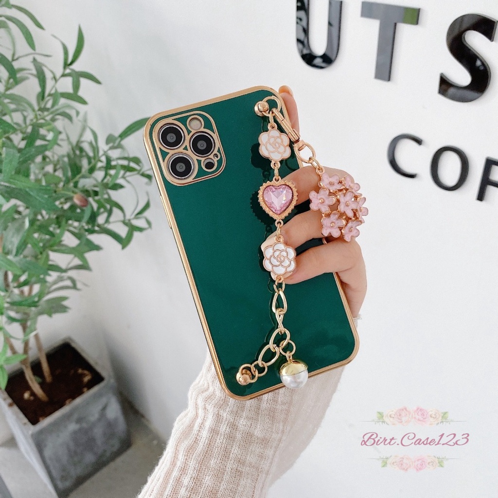 Y011 SOFTCASE SHINE PLATING CASE RANTAI DIINAMI IPHONE 12 BC6303