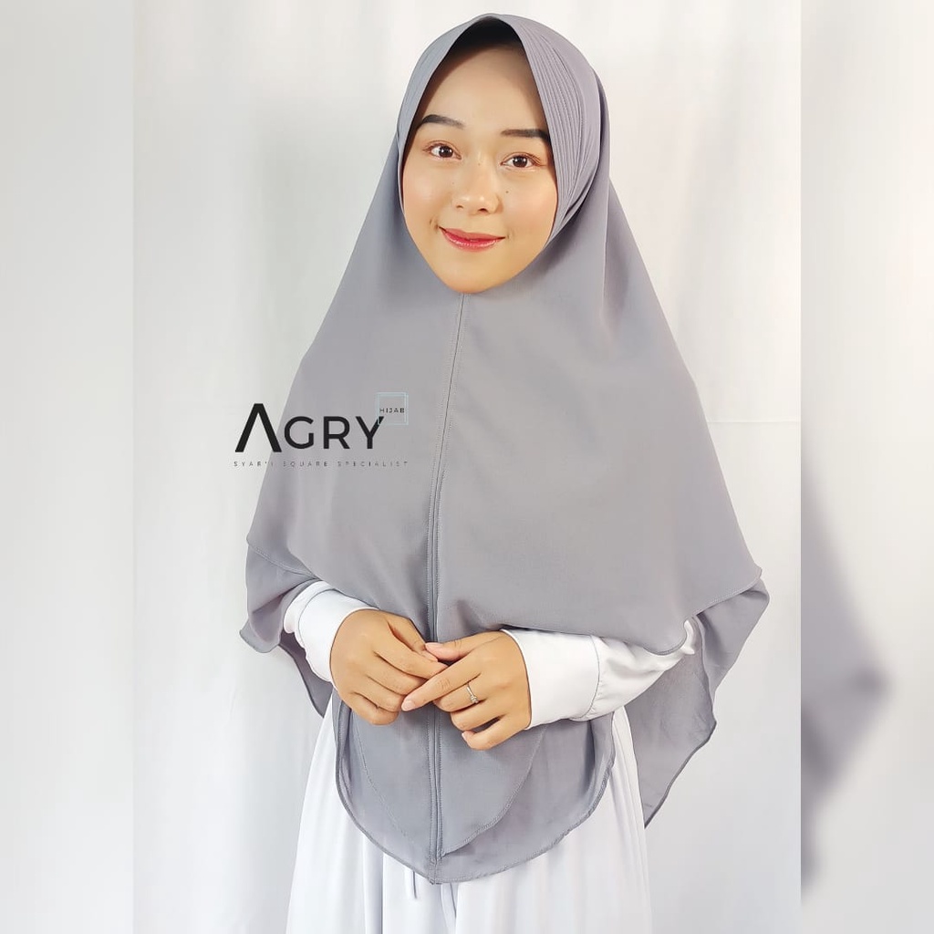 ᴀɢʀʏ Khimar Ceruty 2 Layer Premium