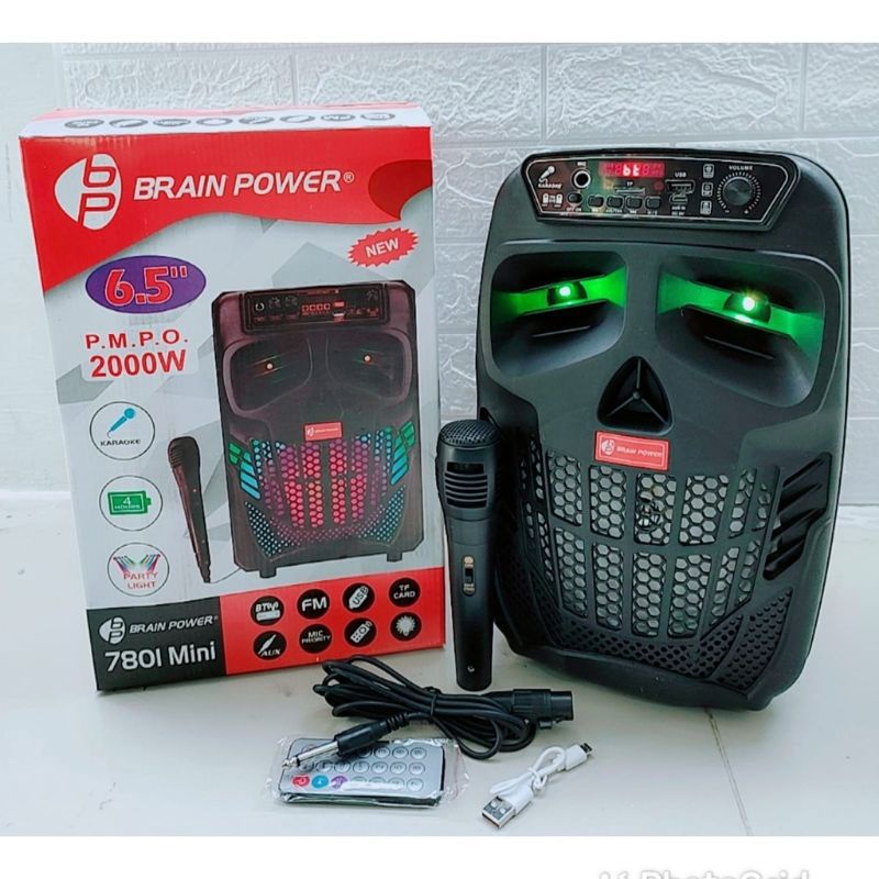 Speaker bluetooth KIMISO 7801 mini 6'5 inch plus mic