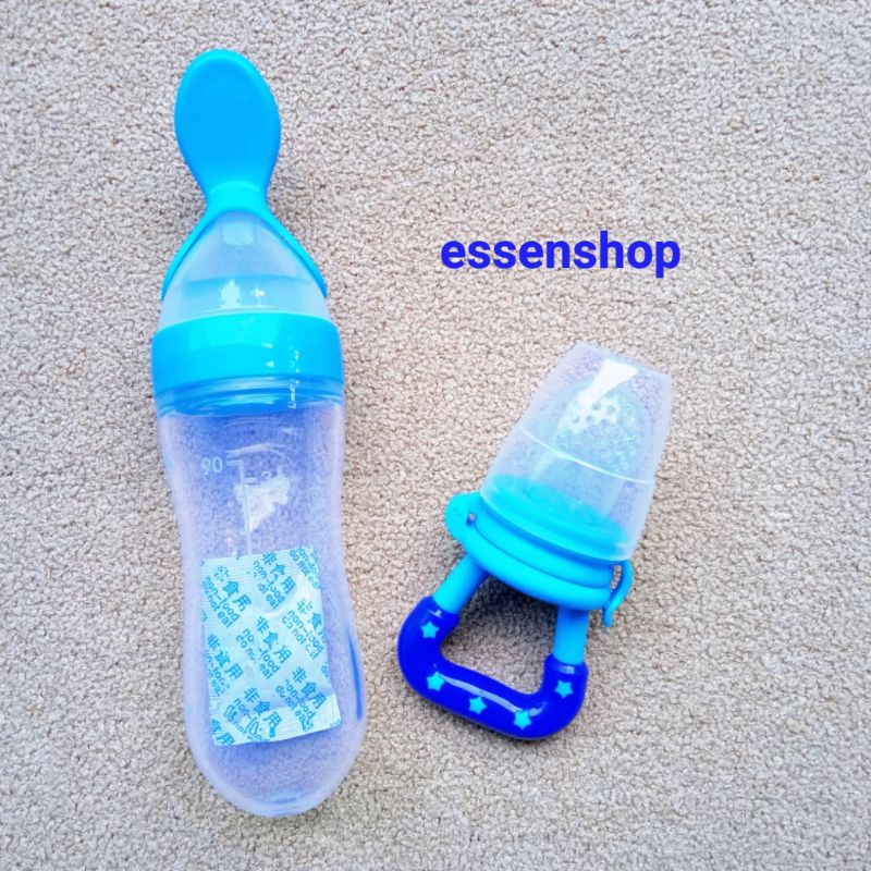 Paket Baby Feeder sendok botol Alat makan mpasi Bayi dot buah