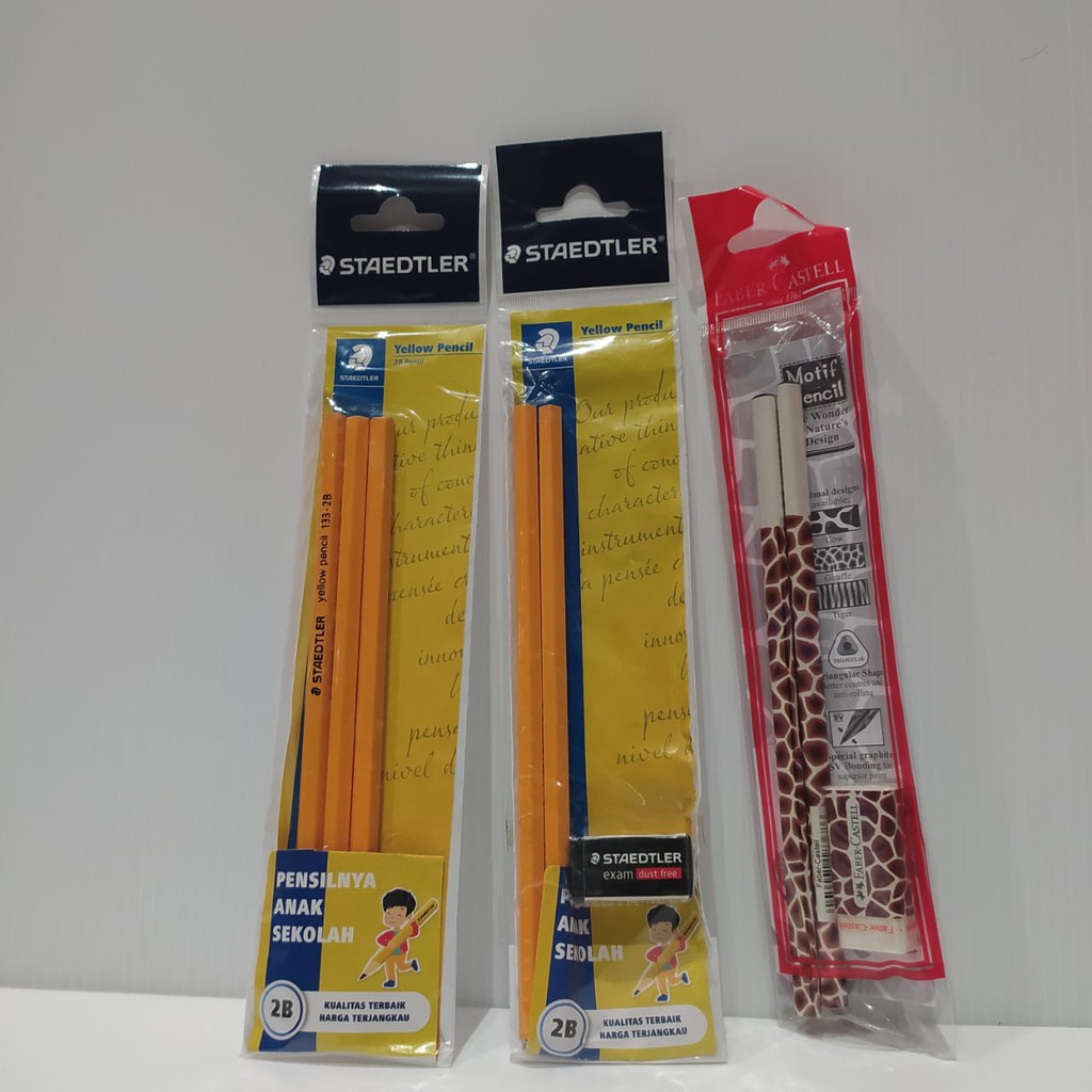 

PAKET PENSIL 2B ISI 3