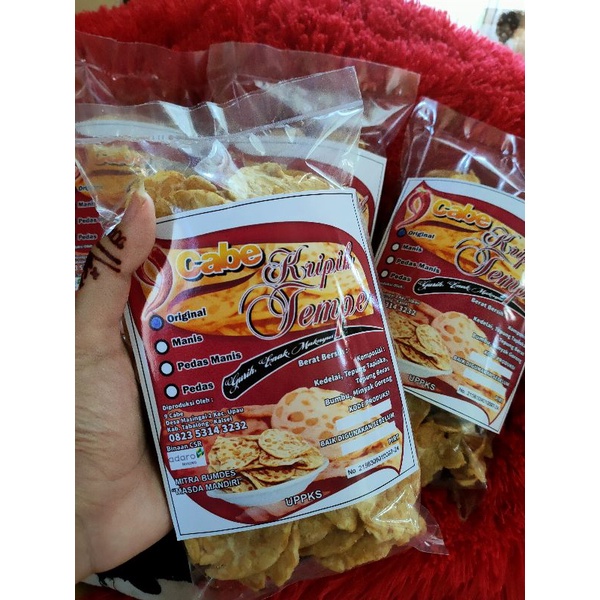 

keripik tempe kemasan 200gr