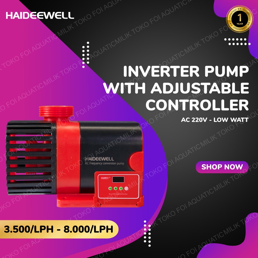 Pompa Aquarium Celup Water Pump  Haideewell Kolam ikan Inverter Noasis