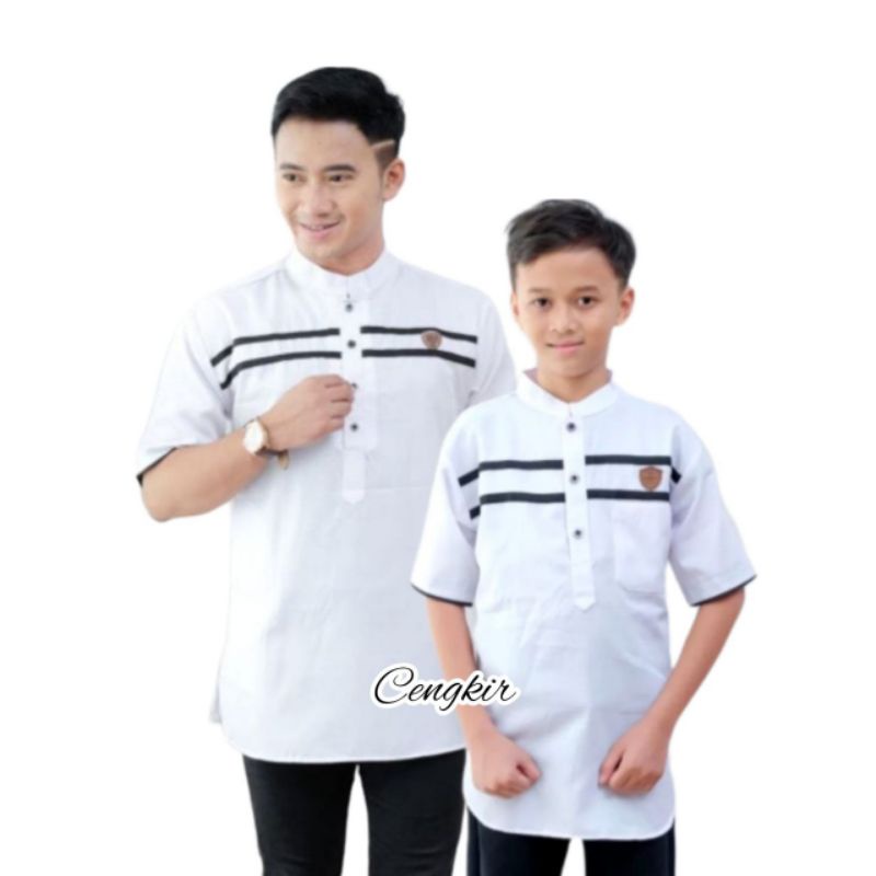 Baju Couple Koko Kurta Ayah dan Anak Terbaru / Baju Couple Ayah dan Anak Muslim / Fashion Muslim Ayah dan Anak Terbaru