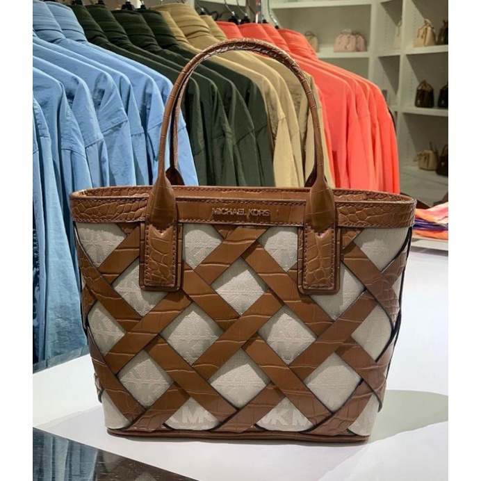 MICHAEL KORS MK SIENNA SMALL TOTE WALLNUT