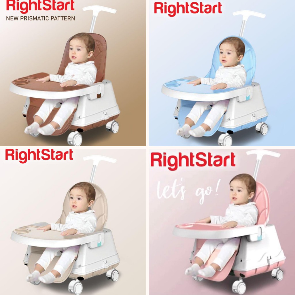 Right Start Lets Go Handle 4 in 1 High Chair 2379 Kursi Makan Bayi Baby Chair Multifunction Roadster