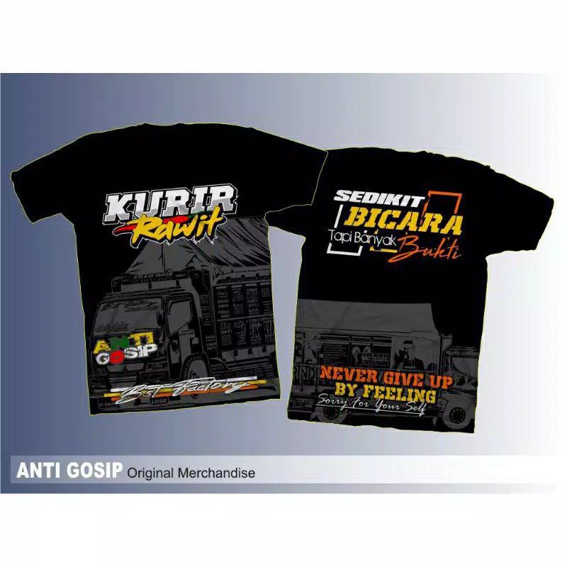 kaos truk kurir rawit anti gosip