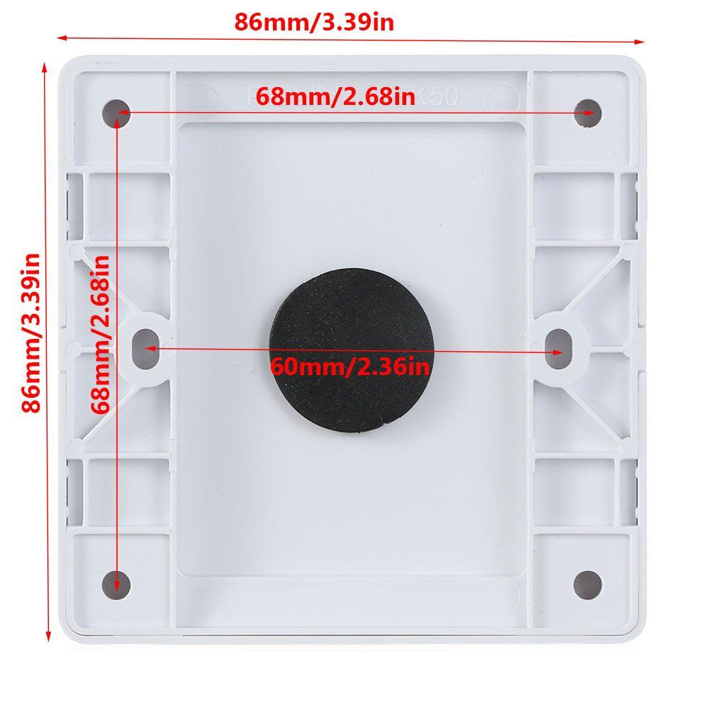 Preva 1Pcs Panel Kosong Dinding Perbaikan Rumah Dengan Pad Karet Dengan Lubang Stopkontak Kabel Organizer Penyimpanan Penutup Kabel