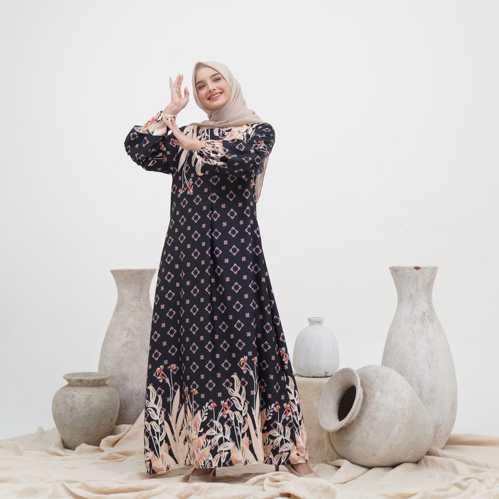 {NEW GAMIS} GAMIS LANORA SIZE M L XL XXL STANDAR DAN JUMBO XXXL/3L DRESS MAXY BUSUI TERBARU MOTIF WARNA