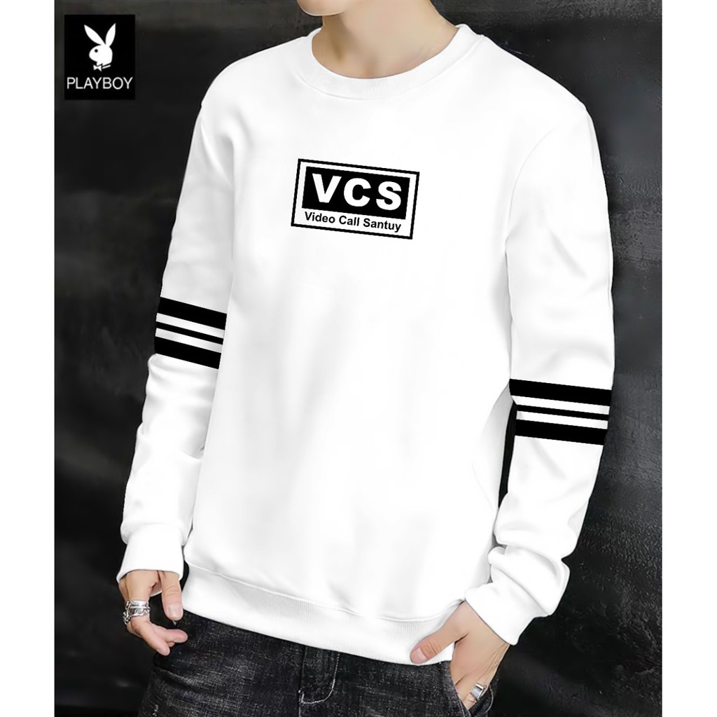 Sweater Pria/Sweter Pria/Sweter/Sweater  VCS (Video Call Santuy) Bahan Babytery UK M-L