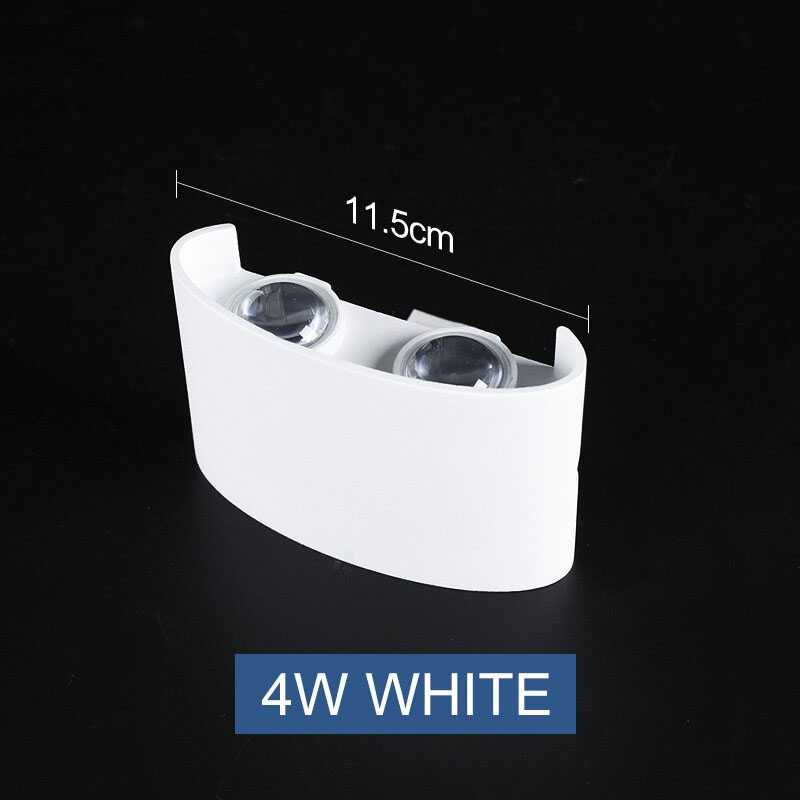 Lampu Hias Dinding LED Aluminium 4W 4 LED Cool White