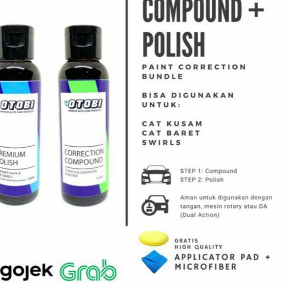 

Baru Paket Paint Correction Polish + Compound Penghilang Baret Cat Otobi Kumpon Paint Correction