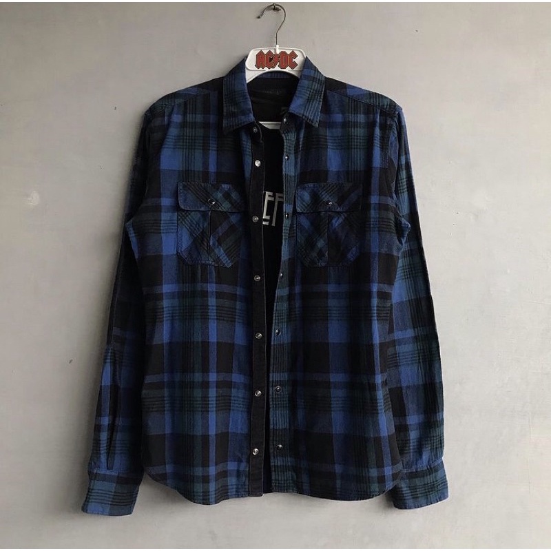 ZaraMan Double Pocket Flannel Shirt Siku Corduroy