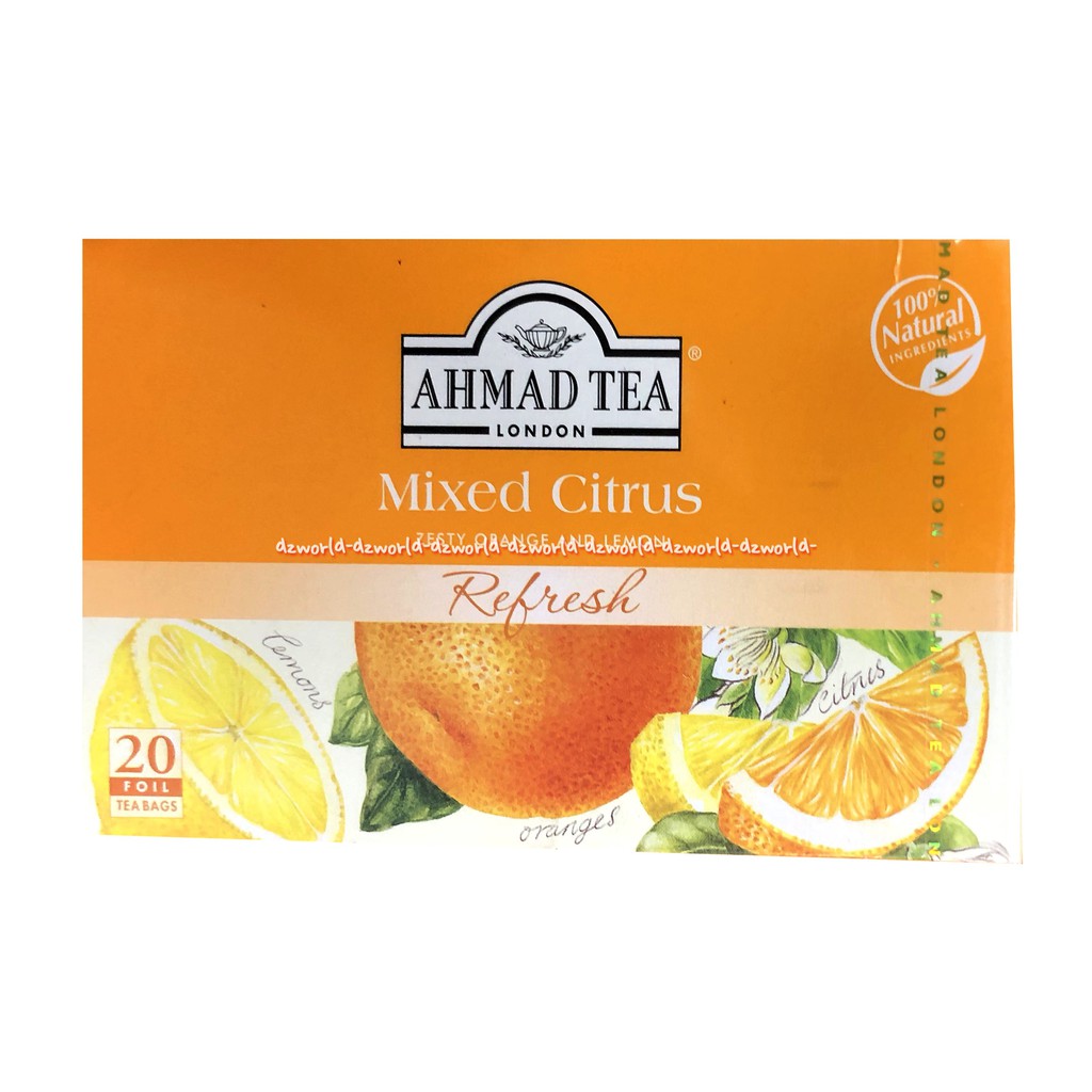 Ahmad Tea Fruit &amp; Herbs Infuision Mixed Citrus 20foil Teh Rasa Buah Jeruk Ahmadtea Mix Citrus