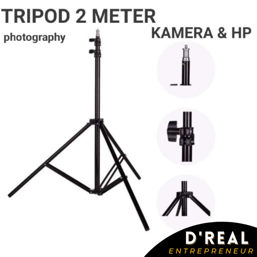 Tripod Holder 2,1 Meter For Ring Light Photo Studio Live Streaming