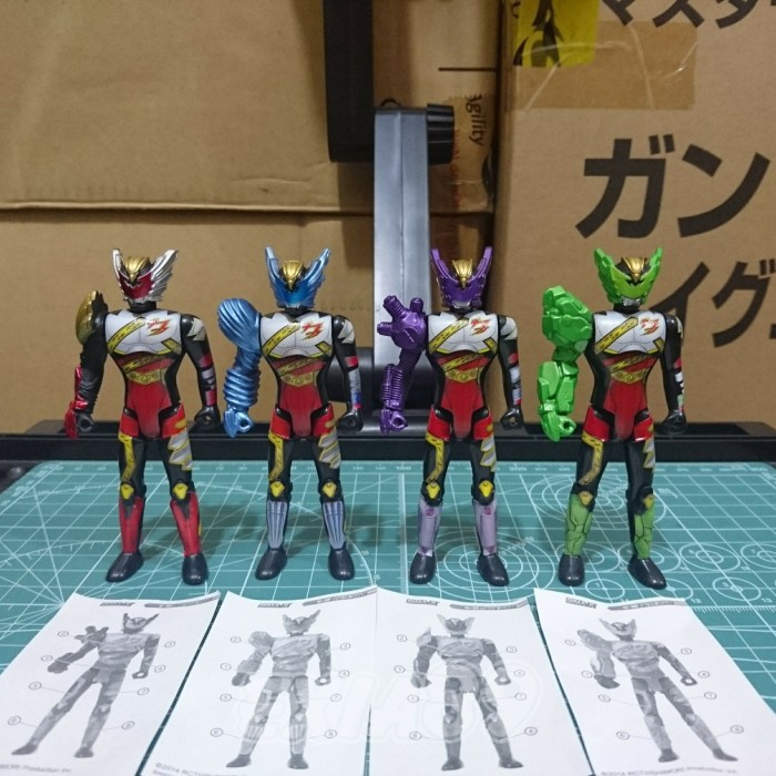 SATRIA GARUDA BIMA X FORM SET 4 ACTION POSE CUSTOM BANDAI