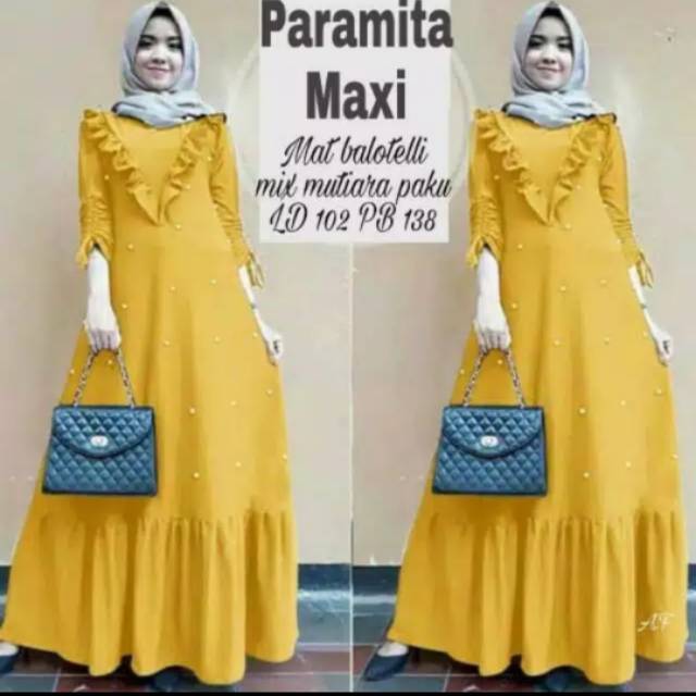 Paramita maxi size S,M,L,XL gamis terlaris gamis wanita gamis terbaru gamis muslimah gamis dress gamis cantik gamis maxi-2