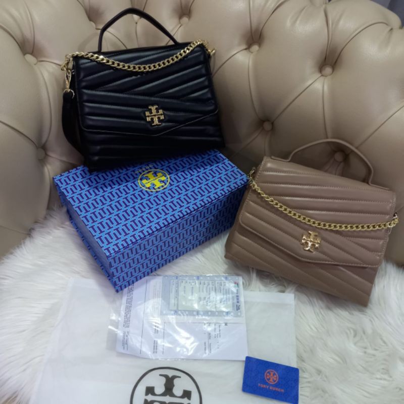 NEW SLINGBAG TORY BURCH / MIRROR / WITH BOX AND NOSER/ REAL PIC / TAS BRANDED