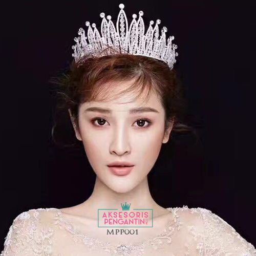 Mahkota Pesta Pengantin Wanita- Aksesoris Rambut Wedding Premium-MPP01