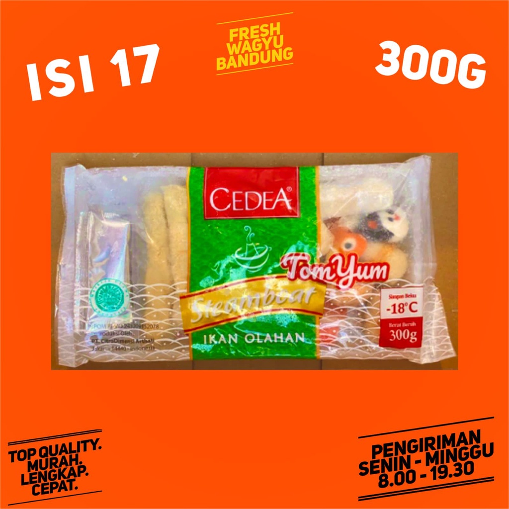 

CEDEA PAKET MIX STEAMBOAT SET 300G DENGAN BUMBU TOMYAM TOM YUM HALAL