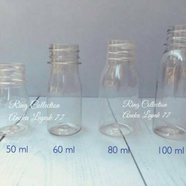 Botol kosong tebal 50 ml / 60 ml / 80 ml / 100 ml