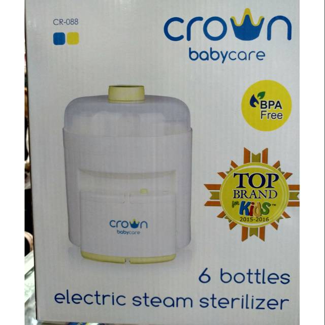 Pembersih Steril Botol Bayi 6 Botol Crown