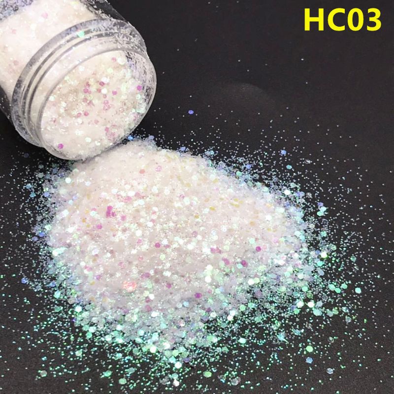 Siy Pigmen Resin Sequin Glitter Aurora 1mm 5 Warna 10ml Untuk Membuat Perhiasan