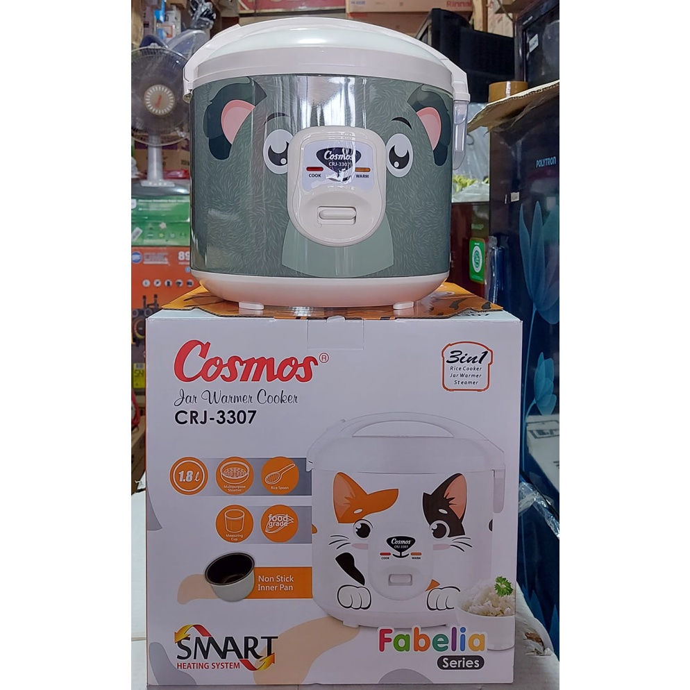 Penanak Nasi / Magic Com Cosmos seri FABELIA Karakter Kucing, Koala, Harimau 1.8 liter - 3307