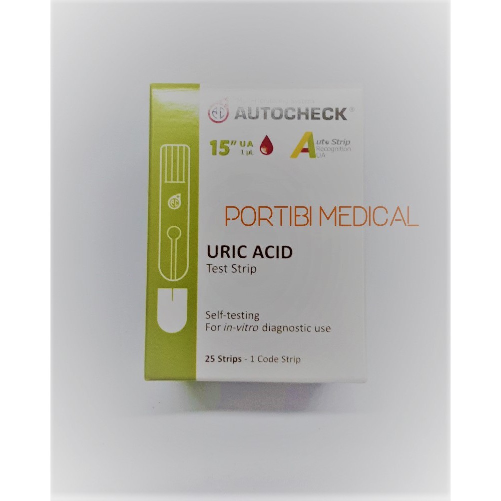 AUTOCHECK URIC ACID - TEST STRIP ASAM URAT AUTOCHECK ISI 25 STRIP
